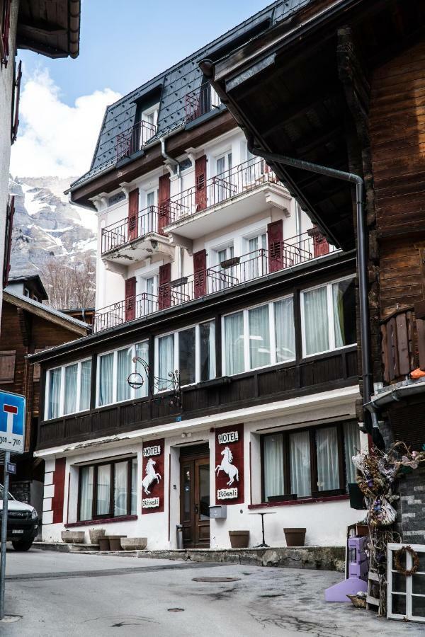 Weisses Roessli Hotel Leukerbad Luaran gambar